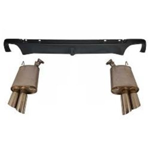 Ford Mustang Performance Exhaust - Rear - Ford Racing - Axle Back with Quad Tip - `13-`14 Ford Mustang Performance Exhaust - Rear - Ford Racing - Axle Back with Quad Tip - `13-`14